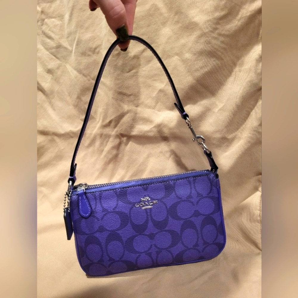 Coach Purple Wristlet Bag